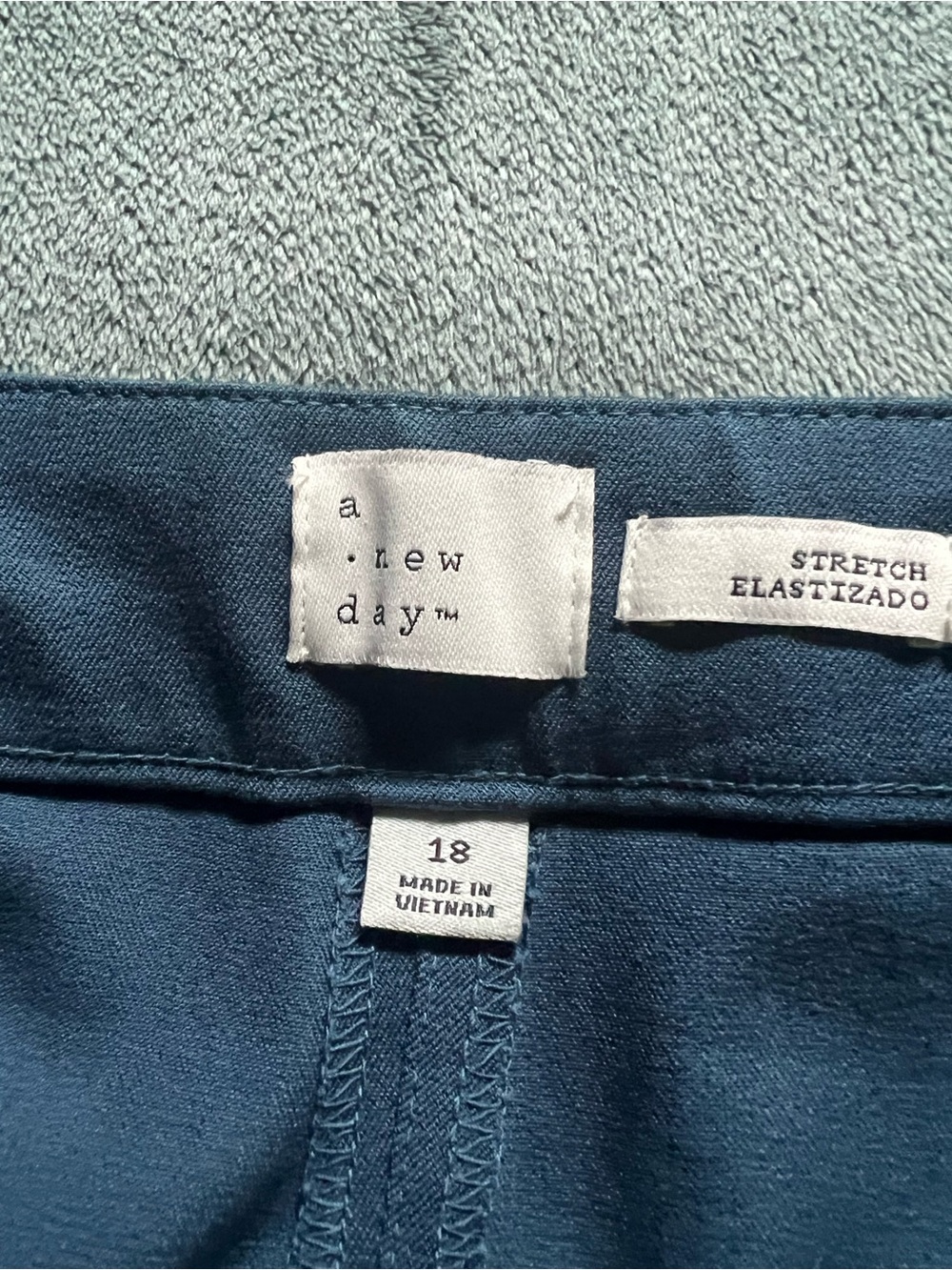 a new day Teal-Blue Stretch crop pants